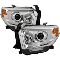 Toyota Tundra 2014-2016 Strålkastare Projektor - Ljuslist DRL - Krom Spyder Auto